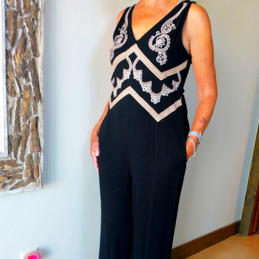 Embellished Wide leg jumpsuit